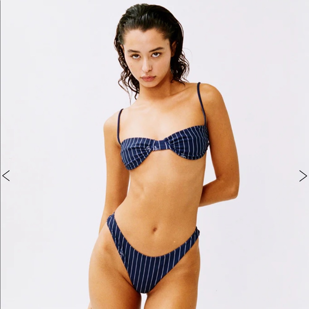 ISO With Jean Buttercup Bikini Top and Bottom Set